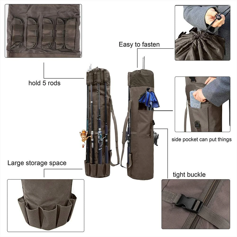 Custom Customized style portable waterproof fishing rod bag