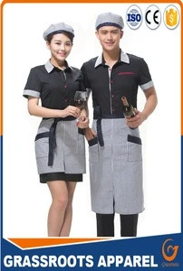 custom factory price 5 star restaurant staffs hotel uniforms ,receptionist uniforms for waitress