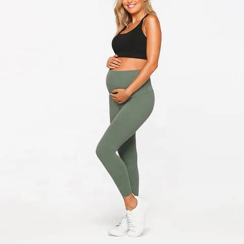 Custom High Quality Maternity Yoga Pregnant Pants Women Maternity Pregnancy Leggings