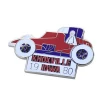 Custom letter cartoon holder skoda badge reel with carabiner emblem 3D logo lion bike car lapel pin