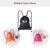 Import custom logo gym draw string backpack sport bagpack travel camping outdoor bags black nylon drawstring backpack from China