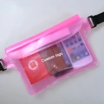 Custom logo PVC Pouch Waterproof Waist bag for Swimming