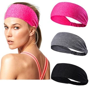 Custom Logo Sport Headband Yoga/Cycling/Running /Fitness Exercise Hairband Elastic Sweatband for Unisex