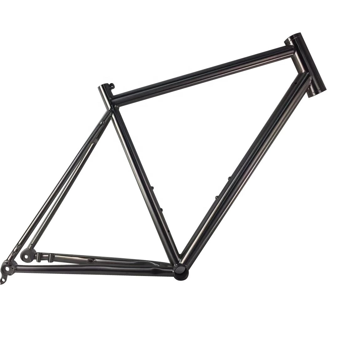 Custom logo titanium gravel  bicycle frame on sale