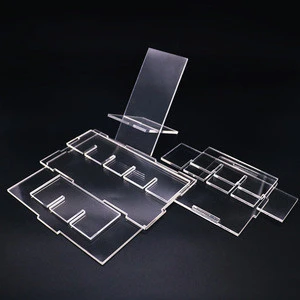 Custom size clear extruded acrylic jewelry display racks plexiglass sheet acrylic sign holder