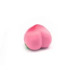 Custom Slow Rising PU Foam Key Chain Squishy Fruit Peach Strawberry Ice-cream Bread Animal Unicorn Funny Stress Relief Toys