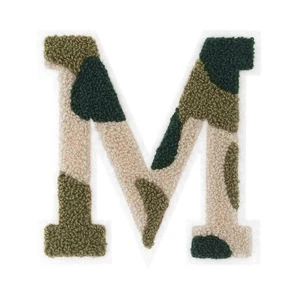 Custom towel embroidery chenille letter patches for hoodie