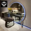 Custom Wholesale Modern Nordic Bedroom Space Saving Mirror Makeup Dressing Table