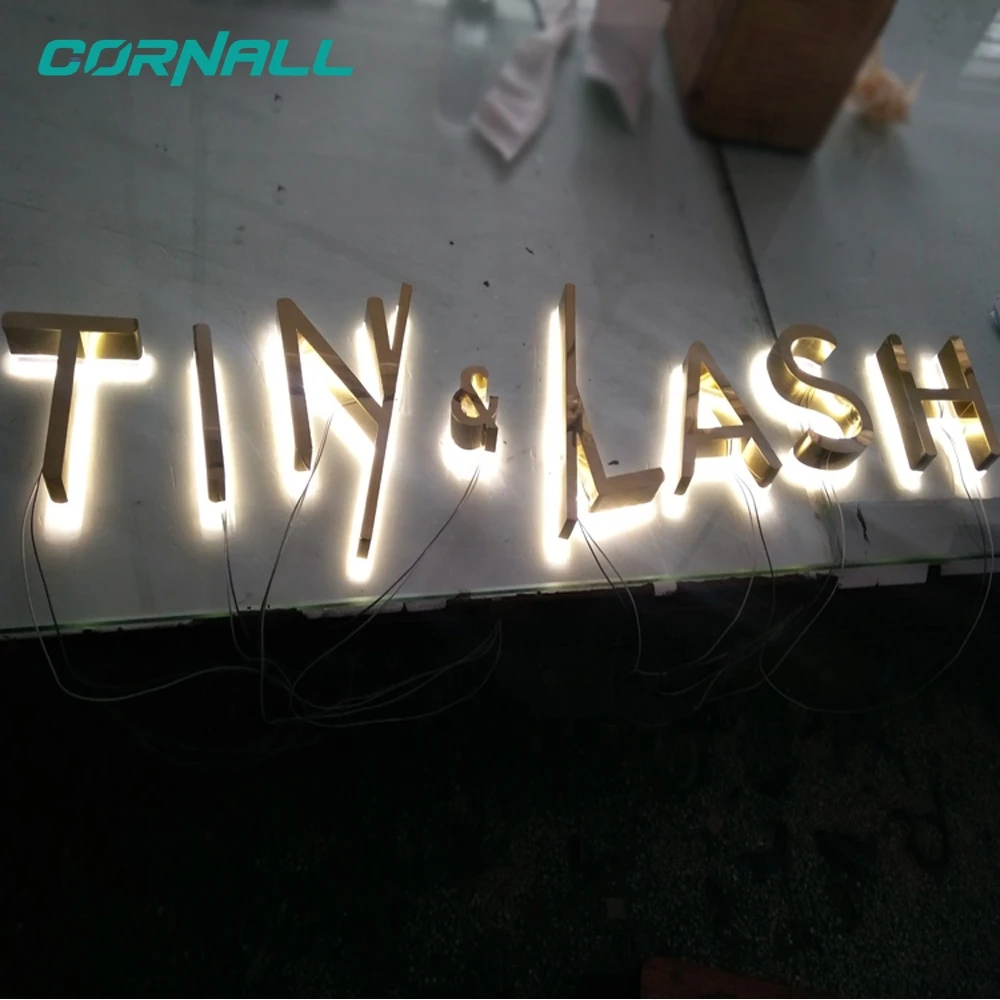Customized advertising brightest letter sign 3d led display sign board channel acrylic letter