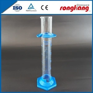 Customized clear glass measuring cylinder