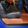 customized deluxe PVC PU leather car mat for toyota tundra