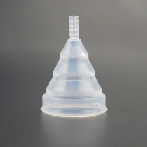 Customized folding silicone menstrual cup sizes