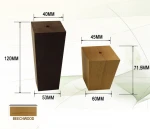 Customized furniture leg with screw hole wood chair leg