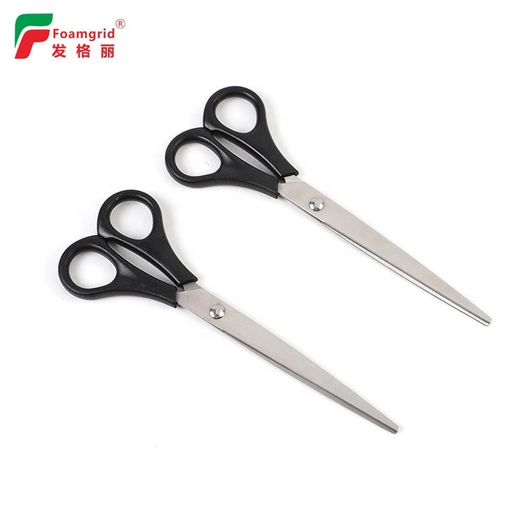 Customized Multi-purpose Cutting Office And Household Ciseaux Black Tijeras 7&quot; Stationery Scissors