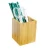 Import Customized multifunctional cosmetics wooden box leather desk stationery storage box pen holder from China