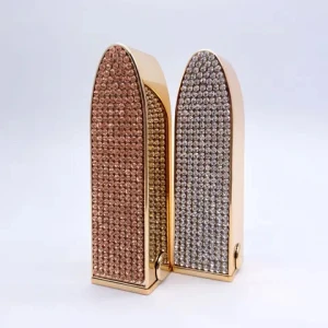 Customized Shiny 3mm Crystal Rhinestone decoration for Lipstick Tube Empty Cosmetic Containers