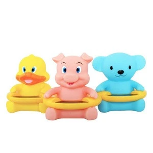 Cute Animal Cartoon Infant Baby Water Thermometer Bear Baby Bath Thermometer Duck Dinosaur Baby Tub Toy Kid Bath Shower Toy