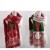 Import Cute reindeer wine red knitted scarf thick warmer soft winter scarf christmas present for girls scarves christmas gift for women from China