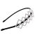Import CZ066 Colette Malouf Mesh Crystal Headband Silver White Hair Band Hair jewelry from China