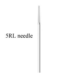 D Disposable Eyebrow Cosmetic Tattoo Needle 5RL Round Blade  Microblading Round Needles For Shading Foggy Brow Permanent Makeup