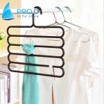 Dazzling color 5-layer clothes hanger scarf towel rack multi-layer trouser rack plastic trouser rack