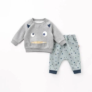 DBW8619 dave bella autumn baby boys long sleeve clothing sets infant toddler top+pants 2 pcs outfits children high quality suits