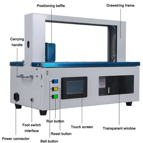 Buy Desktop Automatic Pp Banding Machine Paper Roll Tape Money Band ...