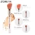 Import detachable single makeup brush top grade eyeshadow brush 4 in 1 cosmetic tools blending eyebrow contour maquillaje from China