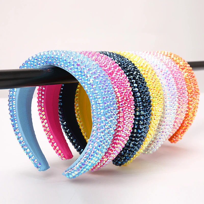 diamond headband  Crystal Hair Accessories Head band Luxury designer Full  solid color headbands for women 2020