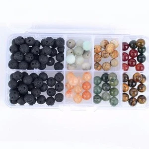 Different color for choice coloful beads plastic box for beads mixed beads 635944