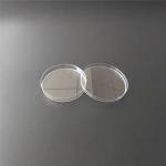 Disposable plastic laboratory petri dishes