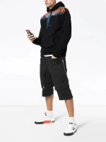 DiZNEW High Quality Cotton Printed Hoodies Custom Black Mens Hoodie Jacket