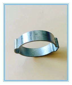 Double Ear Hose Clamp, Made of Zinc Available in Various Sizes