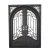 Import Double french exterior modern entry security screen door high quality wrought iron entry doors from China