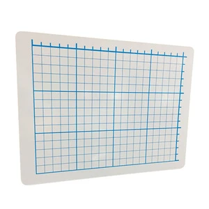 Double-Sided Blue Gird Lapboards for Mathematics Classroom Writing Whiteboards 9x12&#39; Dry Erase Boards Teaching Tools