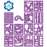 Drawing Stencils Set for Kids Journal/notebook/diary DIY plastic stencil