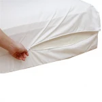 Durable Plastic Zippered Mattress Protector Hypoallergenic PVC mattress covers against dust mites