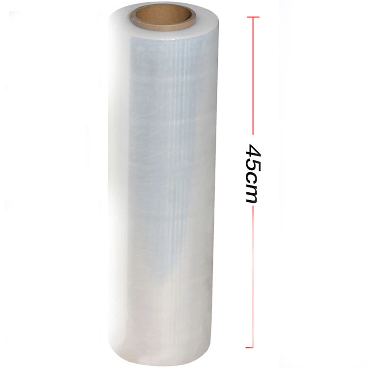 Eco-friendly clear transparent protective self-adhesive shrink lldpe wrap packing plastic sealing film roll