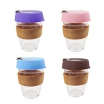 Eco Friendly coffee Mugs Smart Mighty Personalized Custom LOGO for glass coffee travel cup
