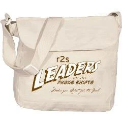 Eco-Friendly Cotton Messenger Bag - made from 10 oz. cotton canvas and comes with your logo.