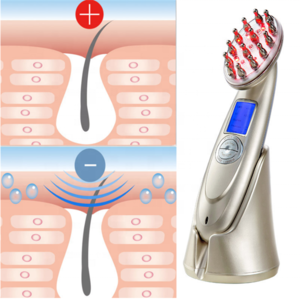 Electric Laser Treatment Massage Infrared Light Vibration Therapy Anti laser hair regrowth comb