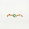 Elegant Gemstone Jewelry 14K Gold Natural Emerald Rings Ladies Gold Finger Ring Design