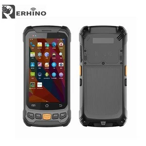Erhino 2018 New 4.7inch Android Rugged Handheld with  Barcode Scanner  RFID  LF/ HF / UHF Reader PDAs for warehouse Management