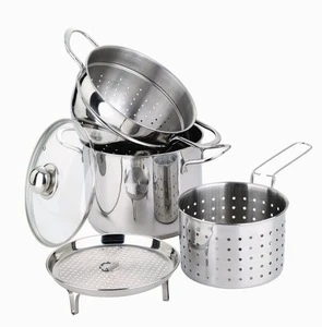 Europe market hot sale multi-function stainless steel food steamer pot