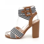 european and american version nice wedge  sandals fashion cross ladies shoes high heeled shoes job made in china