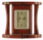 European classic analogue table clock with light