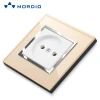 European electrical glass switches and socketes and bigger button switch with 2usb ports 250v~