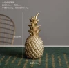 European Style Gold pineapple home furnishing creative modern simple soft decoration pineapple resin crafts customization