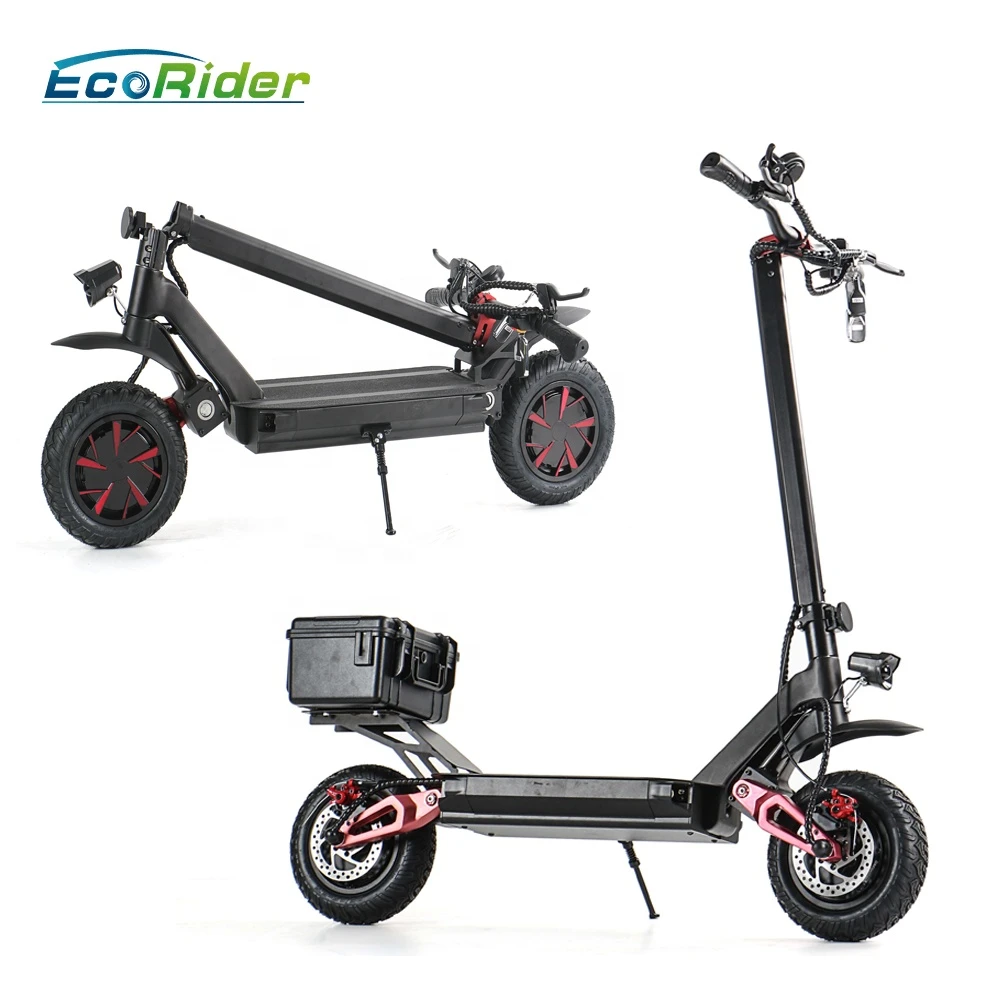European warehouse 3600w EcoRider E4-9 folding electric scooter popular 2000w electric scooter for adult