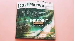 Excellent quality glossy lamination full color printing magazines in customized size